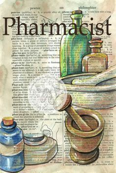 Nurses Week Quotes, Pharmacy Art, Mixed Media Drawing, Media Drawing, Pharmacy Student, Medical Wallpaper, Shoes Art, Newspaper Art, Pharmacy Tech