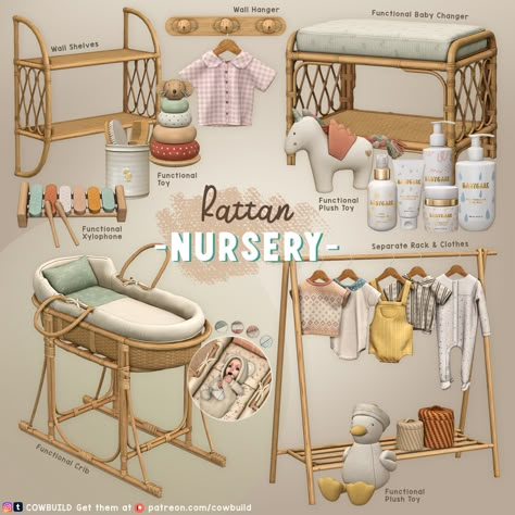 This set includes a variety of functional toys for your Sims' little ones to enjoy, as well as a variety of clutter to liven up your Sims' nursery. All clothes are separate items that snap to the wooden rack, allowing you to decorate it anyway you prefer. All items are base-game compatible. Enjoy💖
-
Sims 4 Downloads / ts4 / ts4cc / ts4 clutter / ts4 furniture / sims 4 nursery / sims 4 baby / sims 4 infants / sims 4 toddler / crib / toy / changing table / sims 4 plush / baby toddler clothes Sims 4 Cc Infant Changing Table, Baby Cc Sims 4 Furniture, Sims 4 Cc Baby Furniture Functional, Sims 4 Baby Nursery, Sims 4 Cc Children Furniture, Baby Clutter Sims 4 Cc, Sims 4 Infant Clutter, Infant Furniture Sims 4, Sims 4 Infant Functional Cc