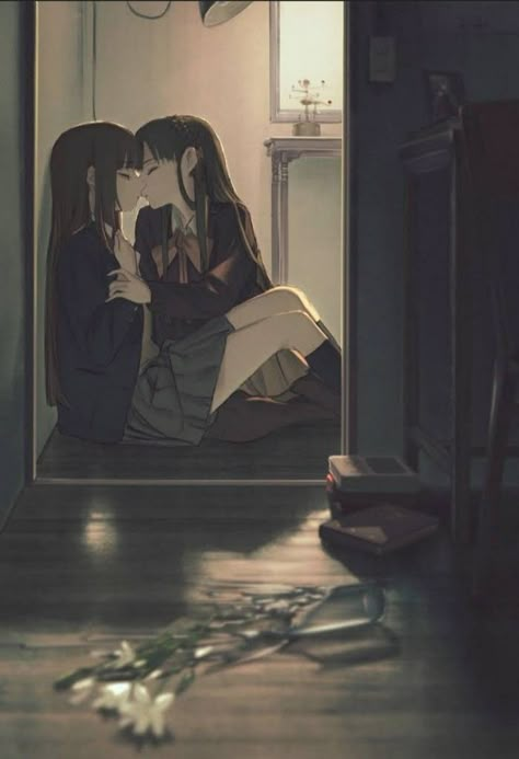 Me And Who, Anime Sisters, Yuri Manga, Lesbian Art, Lgbt Art, Yuri Anime, Anime Girlxgirl, Anime Couples Manga, Two Girls