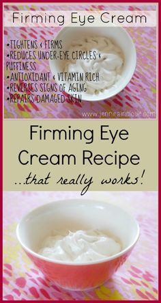 Eye Cream Recipe, Diy Eye Cream, Oil Cleansing, Firming Eye Cream, Diy Kosmetik, Mario Badescu, Beauty Recipe, Diy Skin Care, Diy Skin