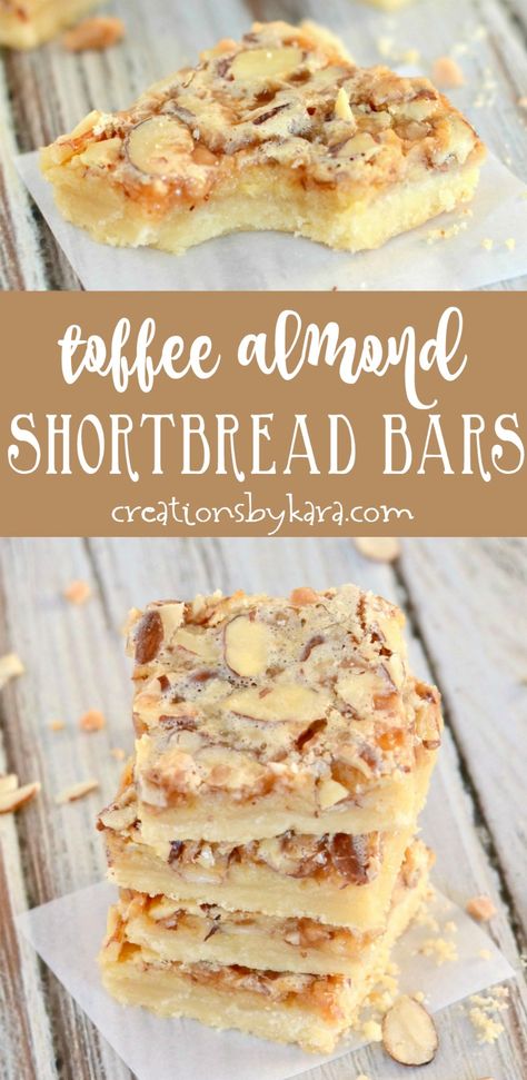 Toffee Almond Bars, Sliced Almonds Recipes Desserts, Almond Squares Recipe, Toffee Bits Recipe Baking, Desserts With Almonds, Recipes Using Almonds, Cookies Bar Recipes, Squares And Bars Recipes, Coffee Toffee Bars