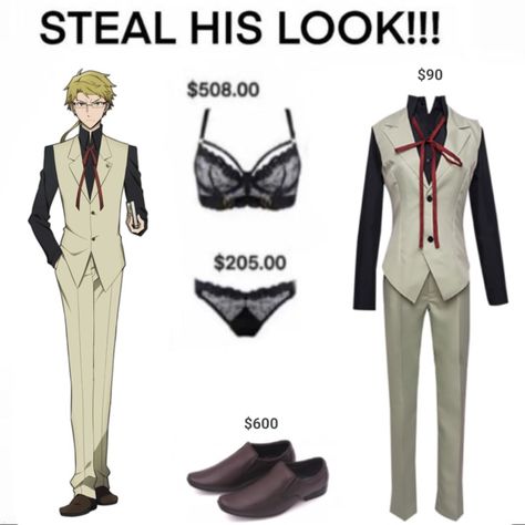 Kunikida Full Body Pic, Steal His Look, Doppo Kunikida, Kunikida Doppo, Spongebob Funny, Bunny Suit, Silly Dogs, Bongou Stray Dogs, Stray Dogs Anime