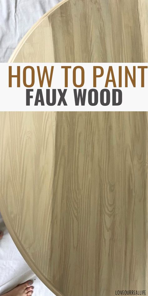 Faux wood paint. Make Mdf Look Like Wood, How To Make Paint Look Like Wood Grain, How To Paint Something To Look Like Wood, Diy Wood Look Paint, Diy Wood Grain Paint, How To Paint Wood Texture, Liquid Wood Paint, Fake Wood Paint Effect, Paint That Looks Like Wood