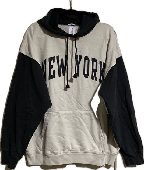 Brandy Melville New York black and white color block Christy hoodie Brandy Hoodies, Brandy Melville Hoodies, Brandy Hoodie, Brandy Melville Sweatshirt, Brandy Melville Hoodie, Christy Hoodie, Color Block Hoodie, New York Sweatshirt, New York Black And White