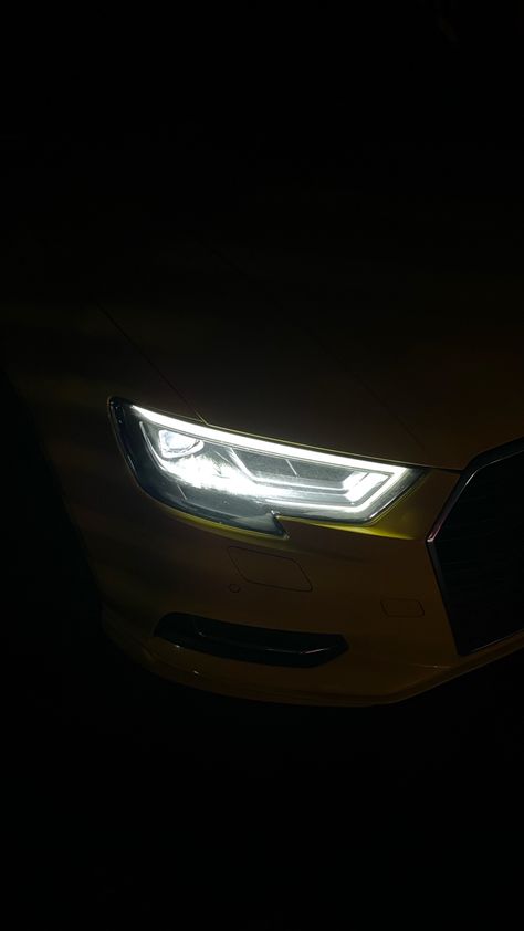 Car Headlights Aesthetic Night, Car Headlights Aesthetic, Audi Night Drive, Audi Snap, Audi A7 Interior, Audi A3 Sedan, Night Rides Snapchat, Color Backgrounds, Hype Wallpaper