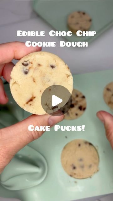 Edible Cookie Dough Without Brown Sugar, Peanut Butter Cookie Dough Recipe, Chocolate Chip Cookie Dough With Peanut Butter Cups, Chocolate Covered Cookie Dough Bites, Edible Brownie Batter Cookie Dough, Chocolate Chip Cookie Dough Truffles, Edible Chocolate Chip Cookie Dough, Cake Pucks, Cookie Dough Cake