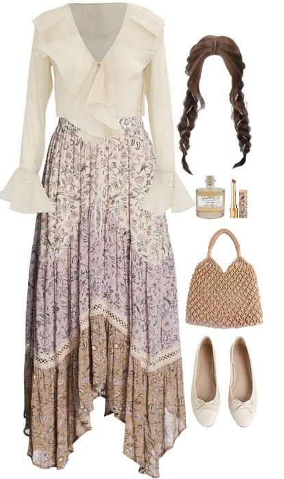 Boho Outfit | ShopLook Modern Boho Outfit, Bohemian Style Clothing Winter, Satc Outfits, Skirt Png, Clothing Winter, Boho Outfit, Spring Boho, Boho Skirts, Outfit Shoplook