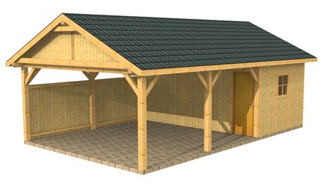 Woodencarport.co.uk Carport Designs Modern, Build A Carport, Wooden Garages, Carport Makeover, Wooden Carports, Building A Carport, Carport With Storage, Diy Carport, Roof Cladding