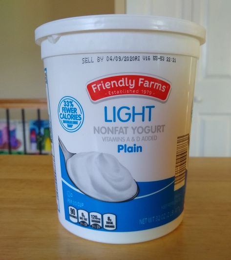 Friendly Farms Light Nonfat Plain Yogurt Aldi Store, Farm Light, Plant Based Yogurt, Probiotic Benefits, Whey Protein Concentrate, Low Fat Yogurt, Plain Yogurt, Plain Greek Yogurt, Sliced Almonds