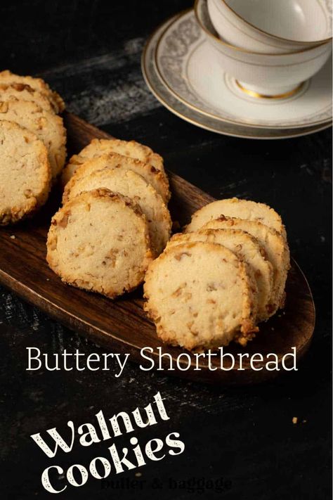 Walnut Shortbread Cookies, Cookies Made With Cream Cheese, Cookies Walnut, Walnut Cookies Recipe, Walnut Shortbread, Best Shortbread Cookie Recipe, Interesting Cookies, Martha Stewart Cookies, Walnut Cookie Recipes