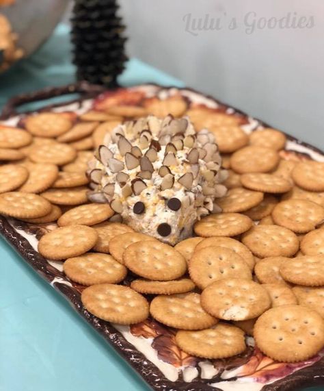 Hedgehog Cheeseball Hedgehog Cheeseball, Woodland Theme Baby, Woodland Creatures Baby Shower, Baby Shower Woodland Theme, Cheese Ball Recipes, My Dear Friend, Woodland Theme, Cheese Ball, The Menu