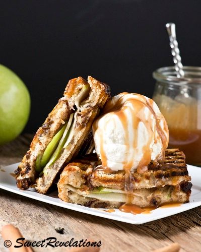 Dessert Panini, Panini Press Recipes, Apple Pie Desserts, Panini Recipes, Panini Sandwiches, Panini Press, Outdoor Stuff, Burgers Sandwiches, Apple Desserts