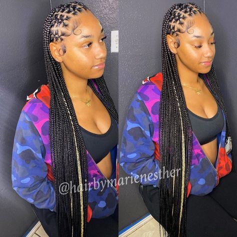 @hbmecollection 🇭🇹 on Instagram: “Criss-cross Fulani braids 😍 NOVEMBER IS NOW AVAILABLE TO BOOK : LINK IN BIO •••••••••••••••••••••••••••••••••••••••••••••••••••••••…” Hairstyles For Black Women Fulani, Black Women Braids With Beads, Hair Braids With Curls, Faux Locs Black Women, Protective Hairstyles For Black Women, Braids Faux Locs, Locs Black Women, Hairstyle For Black Women, Latest Braided Hairstyles