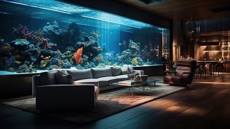 Big Aquarium Living Rooms, Coral Reef Art, Big Aquarium, Amazing Aquariums, Travel Picture Ideas, Dream Mansion, Aquarium Design, Fantasy City, Fish Tanks