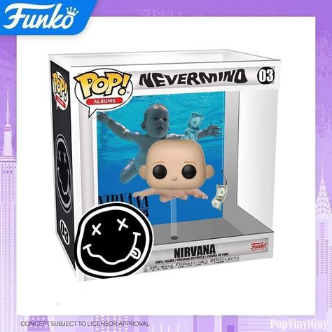 Nevermind Nirvana, Funko Pop List, Игрушки Funko Pop, Nirvana Nevermind, Funko Pop Dolls, Funk Pop, Toy Bonnie, Funko Pop Toys, Funko Pop Collection