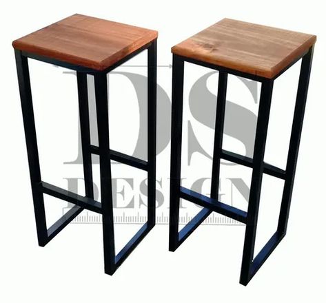 Taburete De Hierro Y Madera Para Cervecerias Y Desayunador | Mercado Libre Ideas Cocina, Bar Table, Kitchen Ideas, Bar Stools, Solar, Bar, Furniture, Home Decor, Home Décor