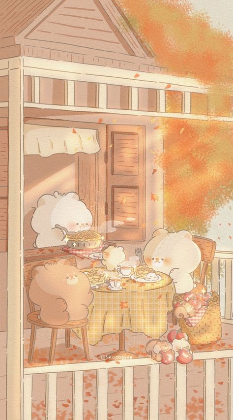 Cute Background Pictures, Cocoppa Wallpaper, Images Kawaii, Iphone Wallpaper Kawaii, Cute Fall Wallpaper, Three Bears, Cute Tumblr Wallpaper, Cute Simple Wallpapers, Cute Doodles Drawings