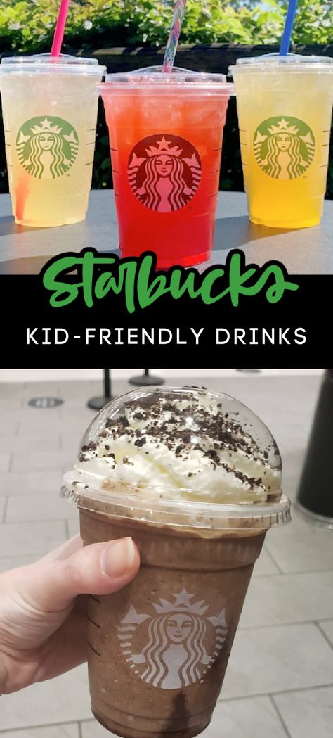 Starbucks Kids Drinks, Non Coffee Starbucks Drinks, Copycat Starbucks Drinks, Mocha Cookie Crumble, Best Starbucks Drinks, Cinnamon Dolce Syrup, Kid Friendly Drinks, Healthy Starbucks Drinks, Starbucks Secret Menu Drinks