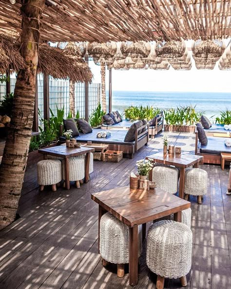 When your don’t need to take holidays because your life is a holiday. THE LAWN Beach Lounge Canggu shot by Bali Interiors. #InteriorDesign #HomeDecor #DreamSpaces Bali Interiors, Rustic Pergola, Rustic Outdoor Decor, Hotel Ideas, Restaurant Patio, Beach Lounge, Beach Cafe, Boho Interiors, Coffee Shop Design