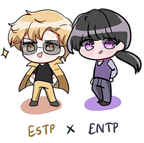 Entp X Estp, Entp Art, Entp Core, Mbti Entp, Mbti Fanart, Mlem Mlem, Mbti Relationships, Mbti Character, Zodiac Personalities