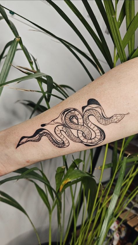 Tattoo work | snake in water   #tattoo #snake #tattoos #tattoosnake #tattooidea Water Snake Tattoo, Sea Snake Tattoo, Abstract Snake Tattoo, Snake In Water, River Tattoo, Tattoo Snake, Snake Tattoos, Sea Snake, Inner Forearm Tattoo