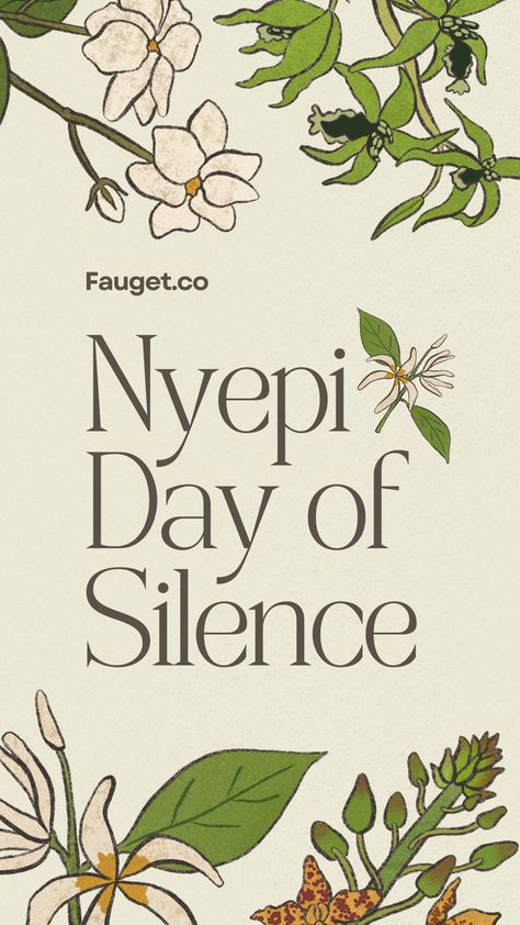 Embrace tranquility and serenity with our exquisite Green Floral Nyepi Day of Silence Greeting Instagram Story design. Let the beauty of nature and the spirit of reflection fill your feed as we celebrate the peaceful essence of Nyepi. Nyepi Day Design, Hari Raya Nyepi, Nyepi Day, Day Of Silence, Instagram Story Design, Selamat Hari Raya, Story Design, Hari Raya, Template Instagram