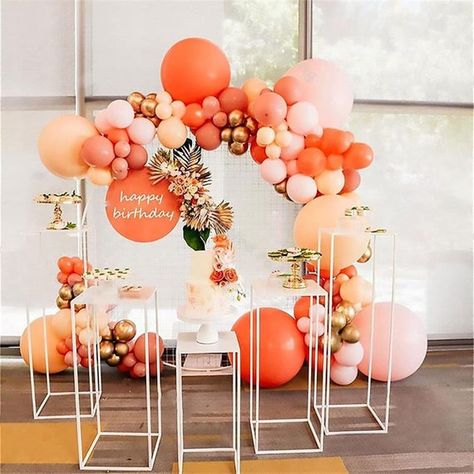 136pcs Macaron Orange Balloon Arch Garland-macaron Orange | Etsy Orange Balloon Garland, Deco Orange, Deco Ballon, Orange Baby Shower, Orange Balloons, Garland Arch, Green Balloon, Christmas Baby Shower, Birthday Party Balloon