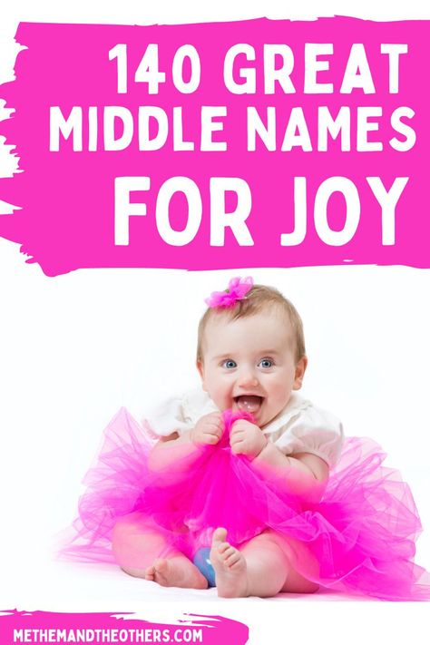 Middle names for Joy and names like Joy. Joy Name, Good Boy Names, Old Fashion Girl Names, Baby Middle Names, Cool Middle Names, Anya Joy, Daphne Joy, Unisex Name, Word Joy