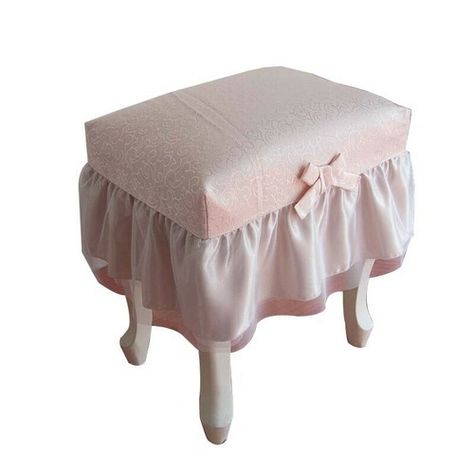 Find Princess Beige/pink Rectangle Makeup Stool Cover Lace Chair Covers Decorative on eBay in the category Home & Garden>Furniture>Slipcovers.