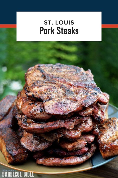 Grilled Pork Steaks Recipes, Grilling Pork Steaks, Pork Steaks On The Grill, Pork Steak Recipes Grilled, Pork Blade Steak Recipes, Pork Steak Grilled, Bbq Pork Steaks Grilled, Grilled Pork Steaks How To Cook, Pork Steaks On Pellet Grill