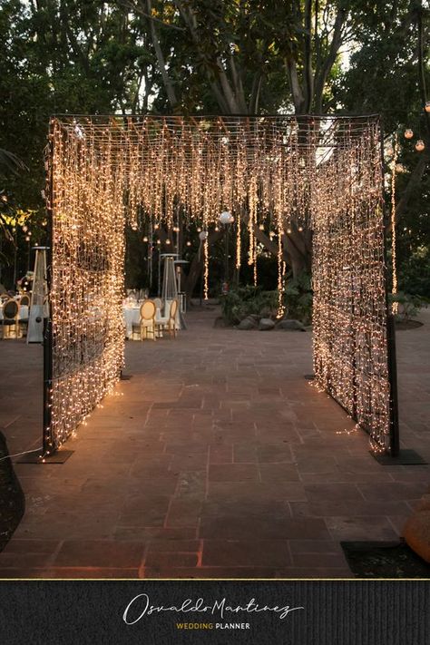 Diy Gala Decorations Party Ideas, Birthday Background Design Party Ideas, Wedding Decor Inside, Indoor Rustic Wedding, Sangeet Decor, Outdoor Walkway, Lights Wedding Decor, Wedding Entrance Decor, Marriage Decoration