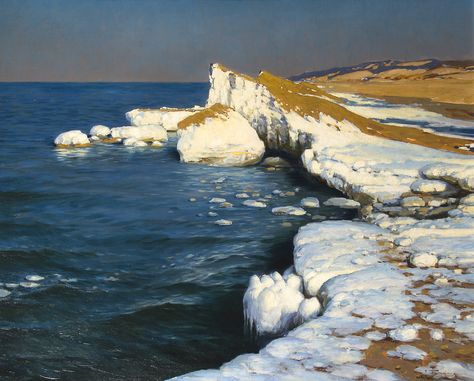 Joseph Tomanek, House Paintings, Melting Snow, Brothers Art, Cave Paintings, Bohemian Art, Contemporary Wall Art, Art Club, Lake Michigan