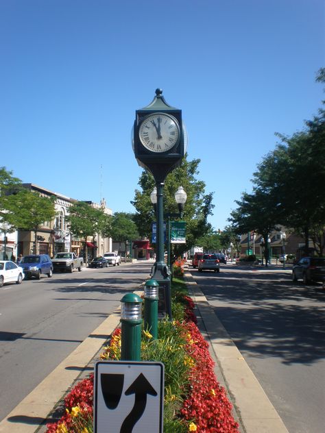 Downtown Plymouth <3 Michigan Quotes, Michigan Facts, Plymouth Michigan, Michigan Cottage, Coney Dog, Michigan Vacations, Cottage Lake, Detroit Area, Main Street Usa