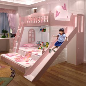 Princess Bunk Beds, Bed For Girls Room, Kids Bed Design, Cozy Baby Room, Wooden Beds, Wooden Bunk Beds, Kids Room Interior Design, Toddler Girl Room, Kids Bedroom Designs