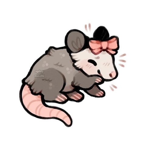 Cute Opossum Drawing, Opossum Drawing, Cute Opossum, Funny Rats, Sky E, Goofy Drawing, Artist Illustration, Cute Doodles Drawings, Cute Doodle Art