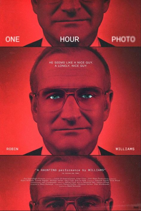 ONE HOUR PHOTO (2002) poster by Aleks Phoenix One Hour Photo Movie Poster, One Hour Photo Movie, Psychological Movies, Big/little Baskets, Michael Vartan, One Hour Photo, Robin Williams, Film Movie, Cinematography