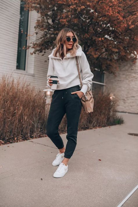 Engineered Warmth Jogger Online … curated on LTK Black Jogger Athleisure Outfit, Womens Gray Joggers Outfit, Jogger Sneakers Outfit, Cold Weather Jogger Outfit, Jogger Mom Outfit, Athleasure Work Outfits, Jogger Style Women, Joggers Outfit Athletic, Cozy Joggers Outfit