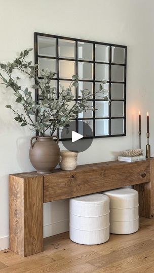 Console Table Design Modern, Modern Console Table Entryway, Console Table Modern, Console Table Entryway, Entryway Style, Diy Console Table, Rustic Console Tables, Console Table Design, Loft Interiors