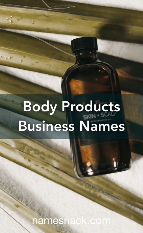 10 unique and catchy body products business name ideas. Beauty Products Name Ideas, Apothecary Business Names, Skincare Brand Name Ideas, Business Name Ideas Catchy Beauty, Skin Care Packaging Ideas, Cosmetics Names Ideas, Beauty Name Ideas, Band Names Ideas, Salon Names Ideas