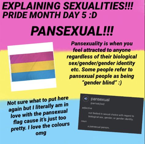 Sexuality Definitions, Lgbtq Definitions, Pansexual Meaning, Pride Flags And Meanings, Pansexual Pride Day, Lgbtq Meaning, Pansexual Flag, Lgbtq Flags, Pansexual Pride