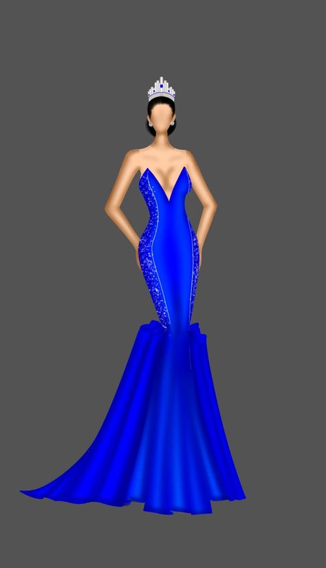 Miss Universe Gowns Drawing, Pia Wurtzbach Gown, Miss Universe Logo, Miss Universe Dresses, Miss Universe Gowns, Royal Blue Evening Gown, Dayana Mendoza, Turban Styles, One Piece Gown