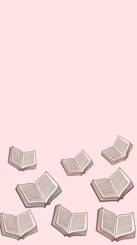 #bookwallpaper #pastelpinkaesthetic #simpleaestheticwallpaper #iphonewallpapers #pastelcolor Ipad Wallpaper Aesthetic Books, Pink School Background, Cute Reading Wallpaper, Book Wallpaper For Laptop, Just One More Chapter Wallpaper, Book Club Aesthetic Wallpaper, Book Club Wallpaper, Bookish Screensavers, Cute Book Wallpapers Aesthetic