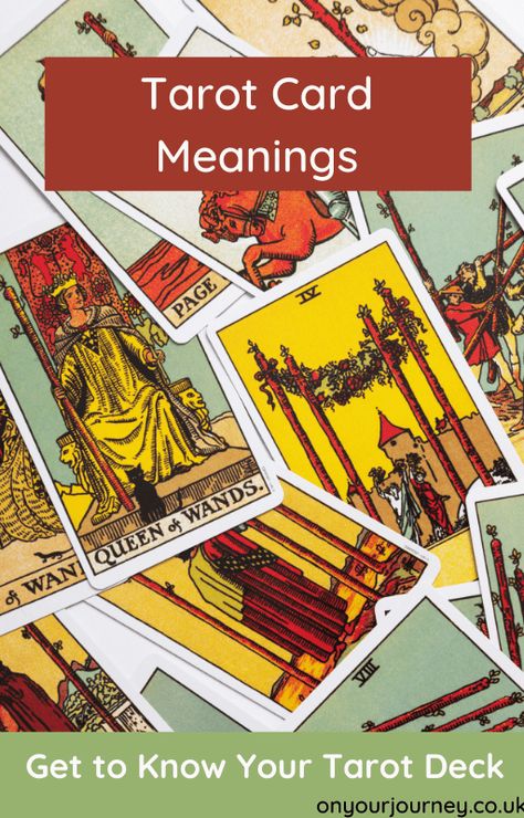 Your Guide to Tarot Card Meanings All 78 Cards of the Deck - On Your Journey Knight Of Wands, Astrology Calendar, Tarot Card Readings, King Of Wands, Animal Tarot, Card Meanings, Tarot Cards For Beginners, Inner Knowing, 78 Tarot Cards