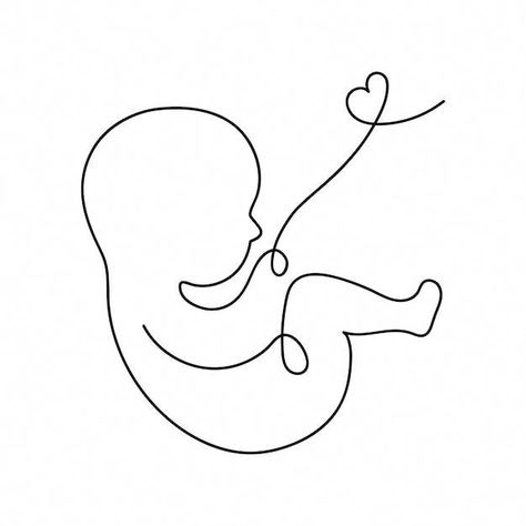 Download this Premium Vector about Line art logotype. baby in the womb with umbilical cord. stylish logo for a prenatal or reproductive clinic, pregnancy brochure, surrogacy agency. round frame, elegant icon., and discover more than 59 Million Professional Graphic Resources on Freepik Baby In The Womb, Vector Line Art, Umbilical Cord, Baby Logo, Stylish Logo, Vector Line, Juice Recipes, Cookie Ideas, Vector Drawing