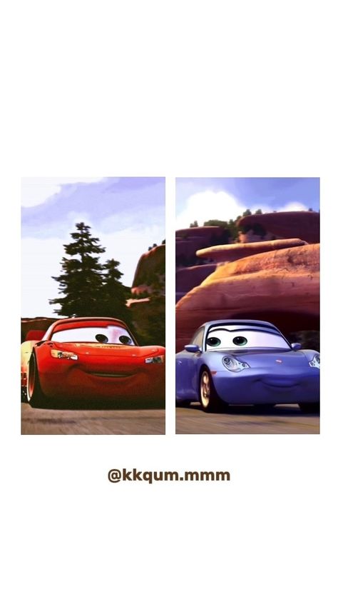 Car Matching Wallpaper, Cars Matching Wallpaper, Matching Car Wallpaper, Cars Couple Wallpaper, Mcqueen And Sally Wallpaper, Duo Wallpaper Couple, Disney Couple Wallpaper, Sally And Lightning Mcqueen, Disney Screensaver