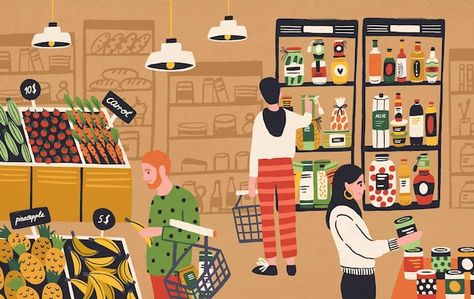 Autumn Illustrations, Illustration Colorful, Fresh Products, Food Retail, Man Vector, Autumn Illustration, Cartoon People, Mental Health And Wellbeing, Icon Set Vector