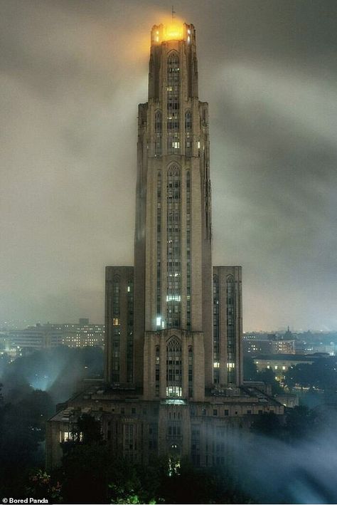 Scary buildings: people from around the world share their pictures | Daily Mail Online Sci Fi Prison, Mahanakhon Tower, Riverside Museum, Evil Villains, Tall Buildings, Fire Burning, Deco Architecture, College Tips, Living Modern