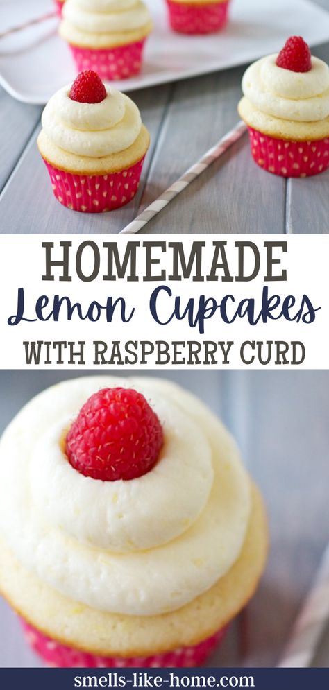 You won't find a better cupcake recipe for spring and summer! Fluffy cupcakes filled with homemade raspberry curd. Best Filled Cupcakes, Cupcake Recipes Gourmet, Home Made Cupcake Recipes, Fruit Filled Cupcakes, Spring Cupcake Ideas, Rory Birthday, Raspberry Curd, Crazy Cupcakes, Mayonnaise Cake