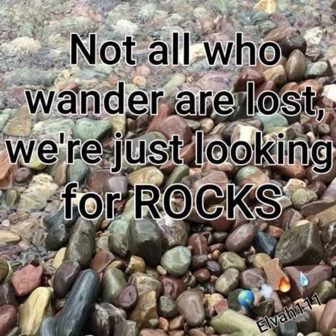 Jennifer Hall, Geology Humor, Rocks And Fossils, Rock Hunting, All Who Wander, Pretty Rocks, Crystal Healing Stones, Rock Collection, Spiritual Path