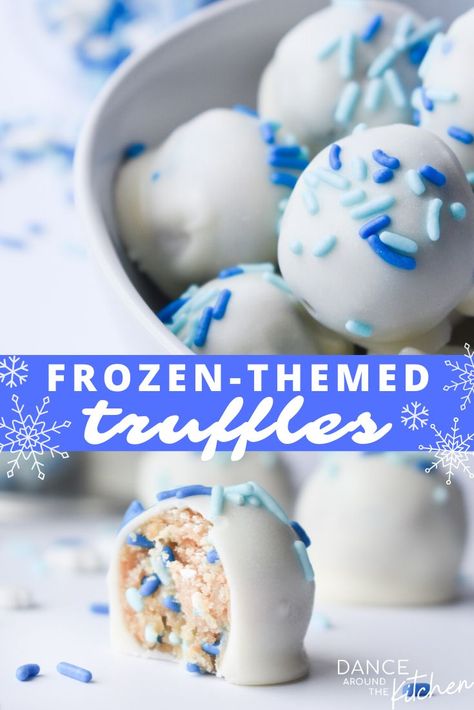 Funfetti Truffles taste like funfetti cake, but in a bite-sized truffle! With just four ingredients, they’re super easy to make and different sprinkles can used to fit the occasion!  #Truffles #Frozen #AlmondBark #Sprinkles #Funfetti Funfetti Truffles, Festive Appetizers, Handmade Candy, Almond Bark, Funfetti Cake, Cake Truffles, Scrumptious Desserts, Frozen Cake, Vanilla Wafers